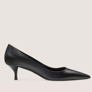 Stuart Weitzman Black Kitten Pump Women's Size 8.5